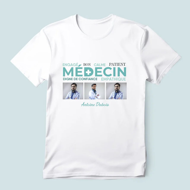 Le Collage Photo: Docteur Caractéristiques - T-Shirt Pour Hommes