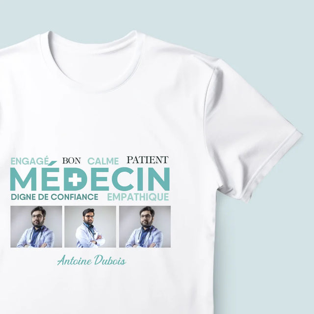 Le Collage Photo: Docteur Caractéristiques - T-Shirt Pour Hommes