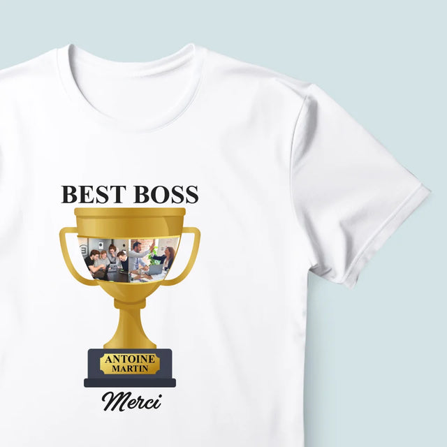 Le Collage Photo: Best Boss Coupe - T-Shirt Pour Hommes