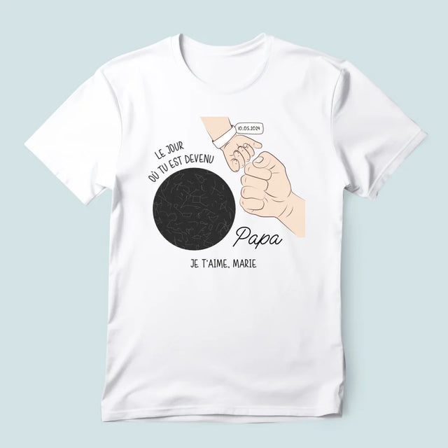 La Carte Des Étoiles: Le Jour Où Tu Est Devenu - T-Shirt Pour Hommes