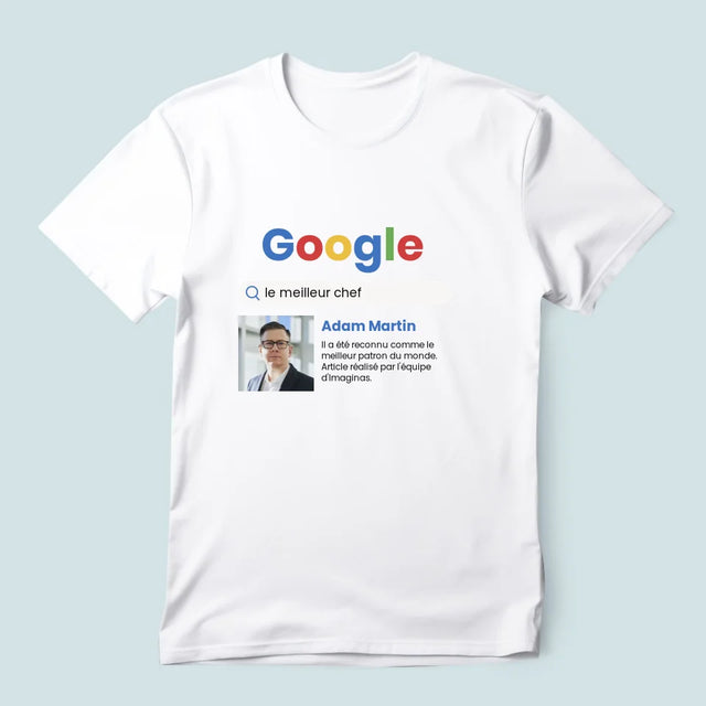 La Photo Et Un Texte: Meilleur Patron Résultat Google - T-Shirt Pour Hommes