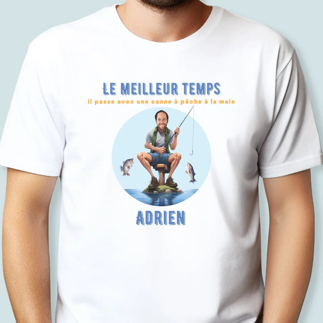 La Photo Et Un Texte: Le Meilleur Temps - T-Shirt Pour Hommes