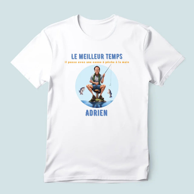 La Photo Et Un Texte: Le Meilleur Temps - T-Shirt Pour Hommes