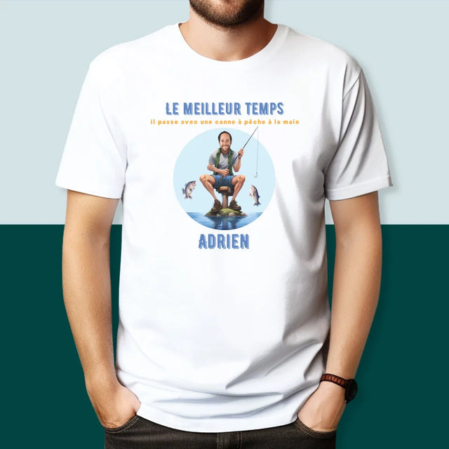 La Photo Et Un Texte: Le Meilleur Temps - T-Shirt Pour Hommes