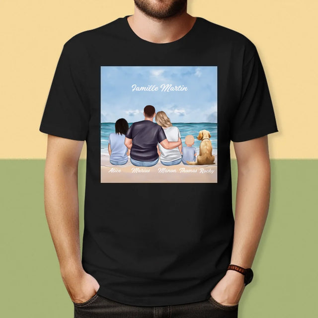 La Création Du Personnage: Portrait De Famille - T-Shirt Pour Hommes