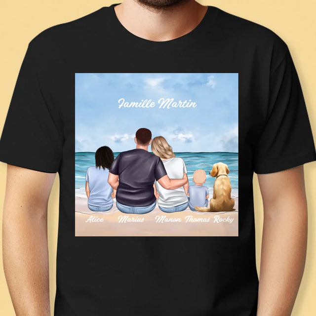 La Création Du Personnage: Portrait De Famille - T-Shirt Pour Hommes