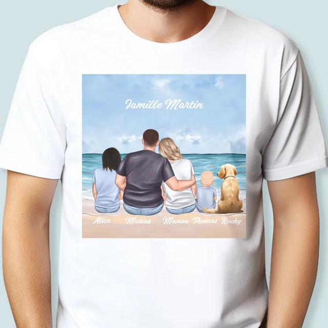 La Création Du Personnage: Portrait De Famille - T-Shirt Pour Hommes