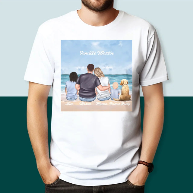 La Création Du Personnage: Portrait De Famille - T-Shirt Pour Hommes