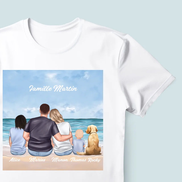 La Création Du Personnage: Portrait De Famille - T-Shirt Pour Hommes