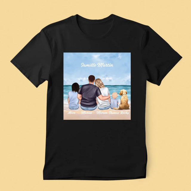 La Création Du Personnage: Portrait De Famille - T-Shirt Pour Hommes