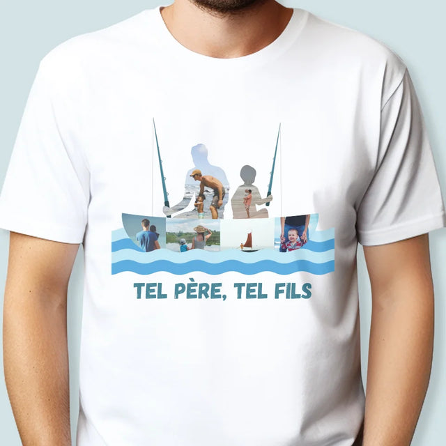 Forme Des Photos: Tel Père, Tel Fils - T-Shirt Pour Hommes