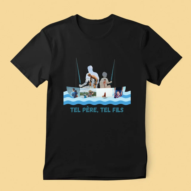 Forme Des Photos: Tel Père, Tel Fils - T-Shirt Pour Hommes