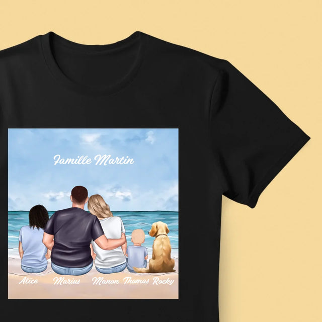 La Création Du Personnage: Portrait De Famille - T-Shirt Pour Hommes