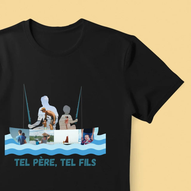 Forme Des Photos: Tel Père, Tel Fils - T-Shirt Pour Hommes