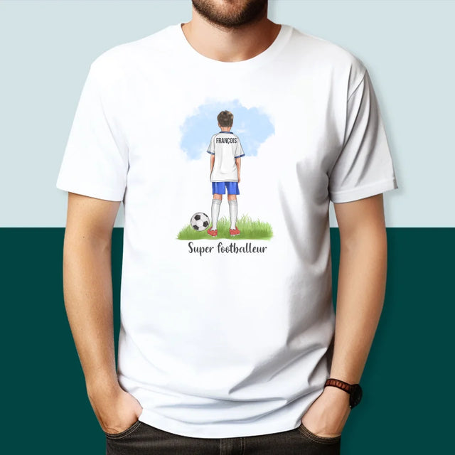 La Création Du Personnage: Super Footballeur - T-Shirt Pour Hommes