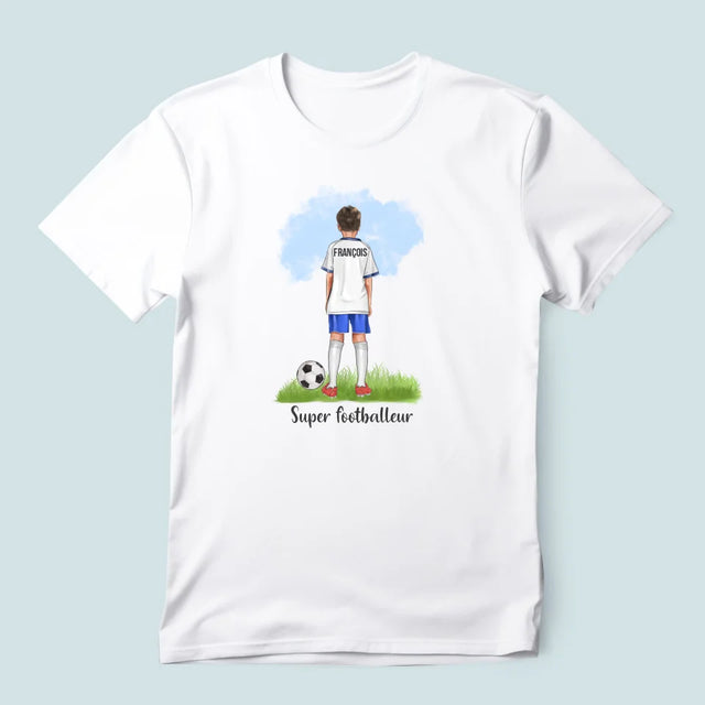 La Création Du Personnage: Super Footballeur - T-Shirt Pour Hommes