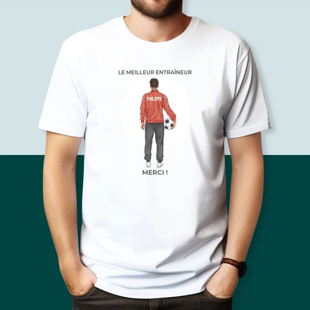 La Création Du Personnage: Le Meilleur Entraîneur - T-Shirt Pour Hommes