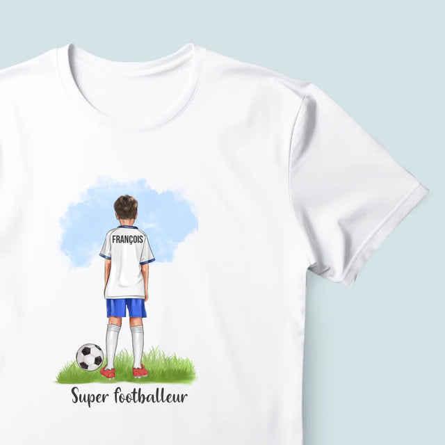 La Création Du Personnage: Super Footballeur - T-Shirt Pour Hommes