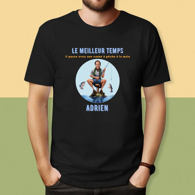 La Photo Et Un Texte: Le Meilleur Temps - T-Shirt Pour Hommes