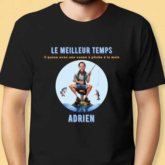 La Photo Et Un Texte: Le Meilleur Temps - T-Shirt Pour Hommes