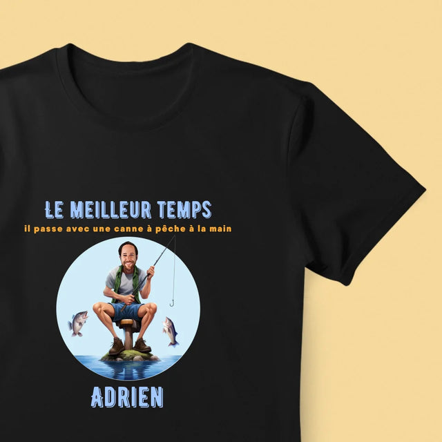 La Photo Et Un Texte: Le Meilleur Temps - T-Shirt Pour Hommes