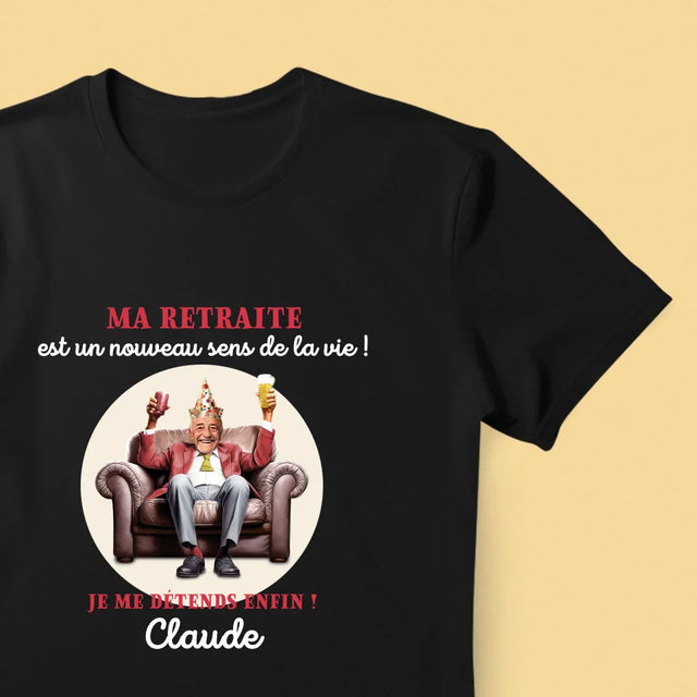 Ton Personnage: La Retraite Est Le Sens De La Vie - T-Shirt Pour Hommes