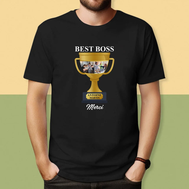 Le Collage Photo: Best Boss Coupe - T-Shirt Pour Hommes
