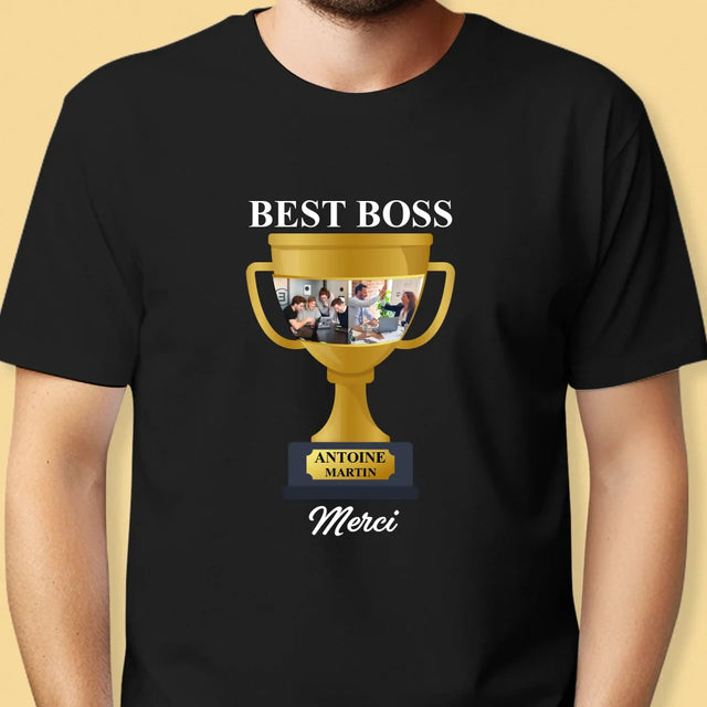 Le Collage Photo: Best Boss Coupe - T-Shirt Pour Hommes