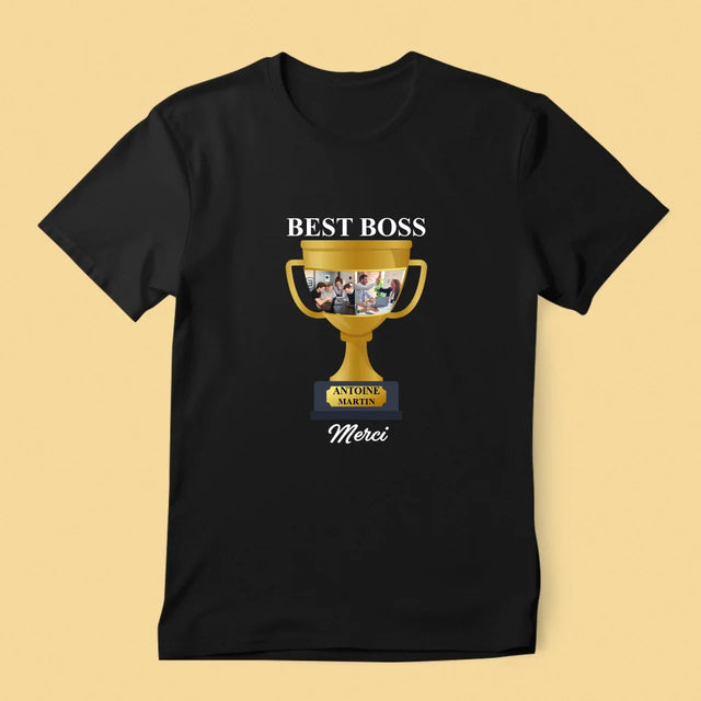 Le Collage Photo: Best Boss Coupe - T-Shirt Pour Hommes