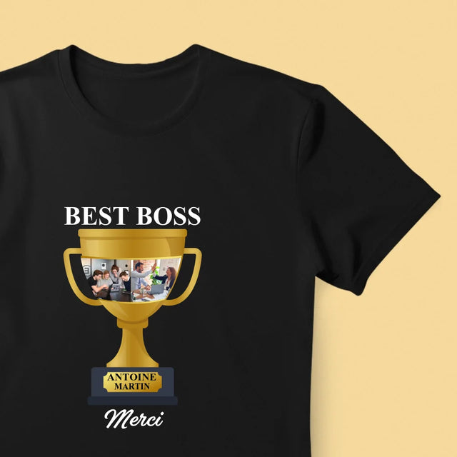 Le Collage Photo: Best Boss Coupe - T-Shirt Pour Hommes