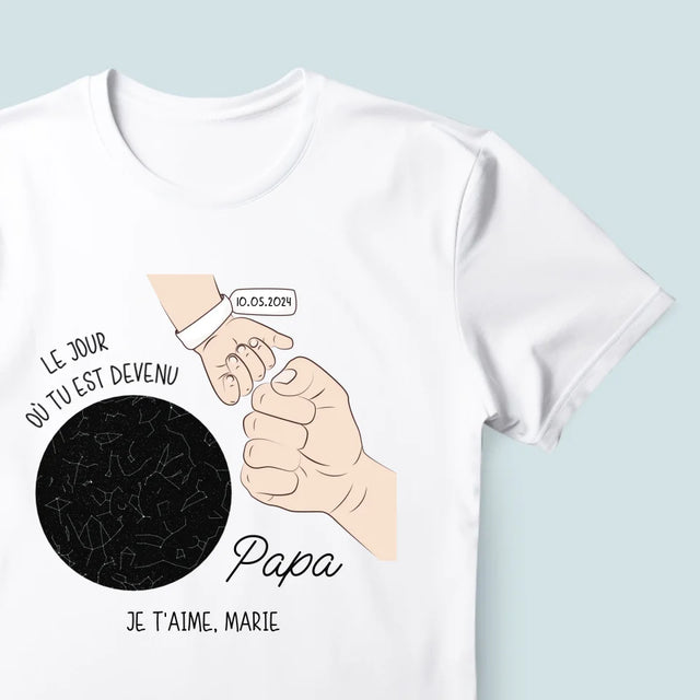 La Carte Des Étoiles: Le Jour Où Tu Est Devenu - T-Shirt Pour Hommes