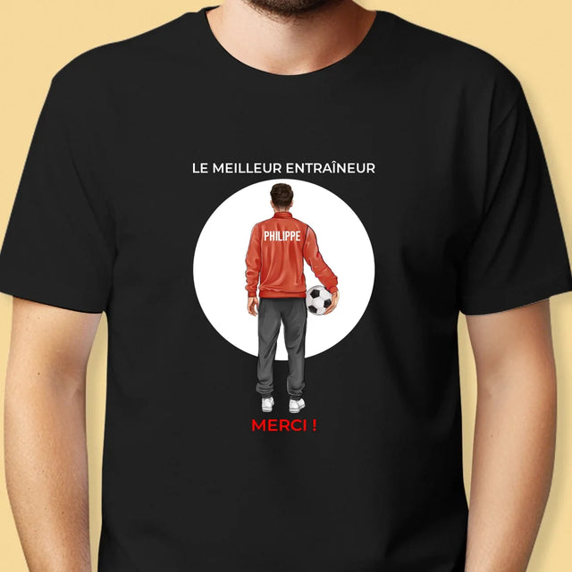 La Création Du Personnage: Le Meilleur Entraîneur - T-Shirt Pour Hommes