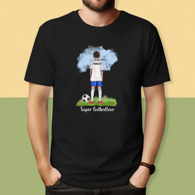 La Création Du Personnage: Super Footballeur - T-Shirt Pour Hommes