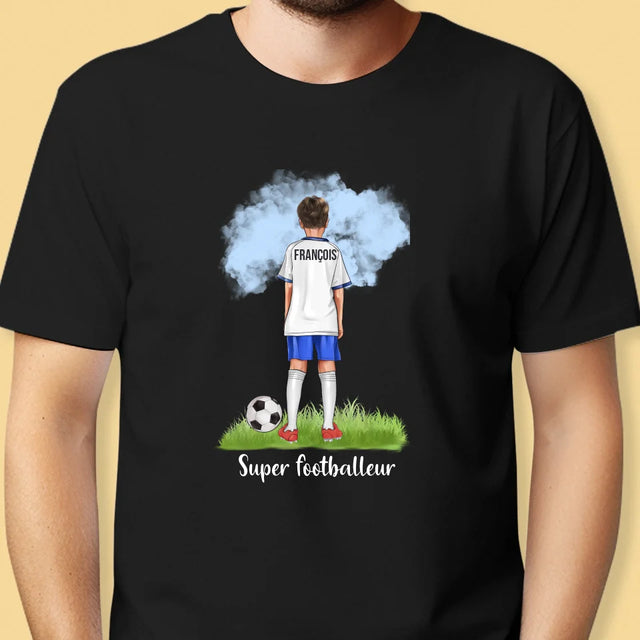 La Création Du Personnage: Super Footballeur - T-Shirt Pour Hommes