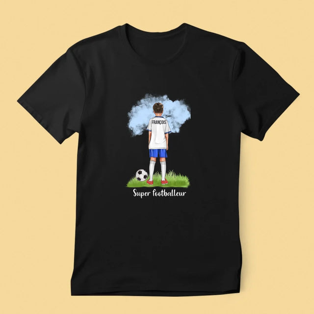 La Création Du Personnage: Super Footballeur - T-Shirt Pour Hommes