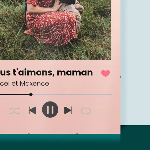 La Photo Et Un Texte: Nous T'Aimons, Maman - Affiche