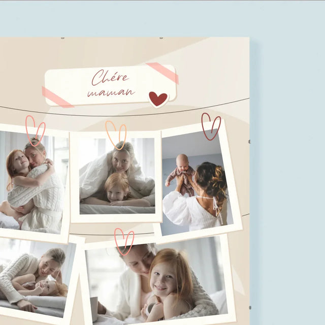 Le Collage Photo: Je T'Aime Maman Photos - Affiche