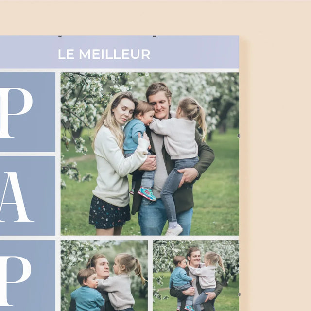 Le Collage Photo: Meilleur Collage De Papa - Affiche