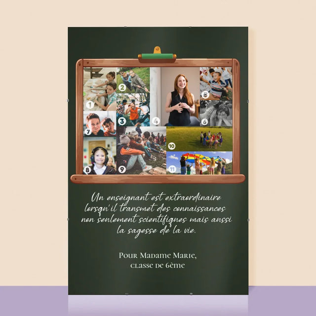 Forme Des Photos: Un Enseignant Est Quelqu'Un Extraordinaire - Affiche