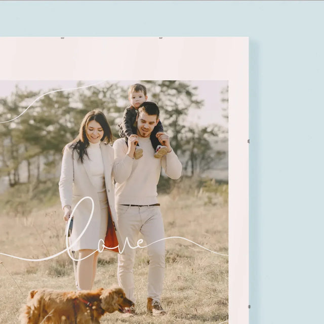 La Photo Et Un Texte: Love La Famille - Affiche