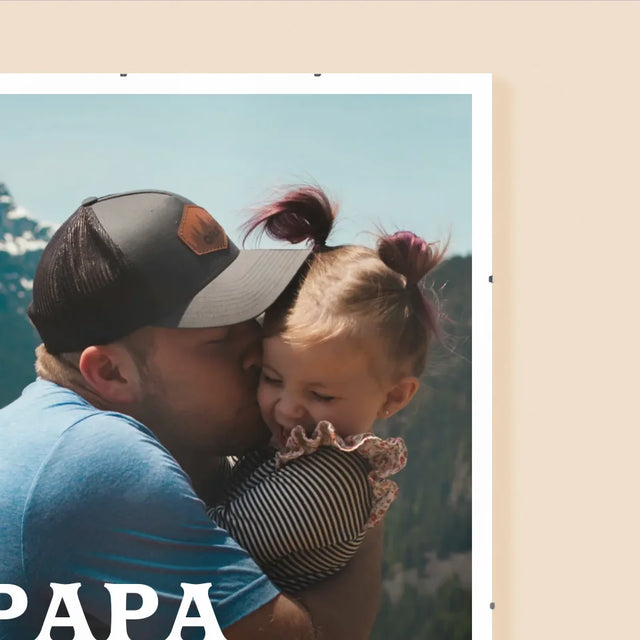 La Photo Et Un Texte: Papa La Définition - Affiche