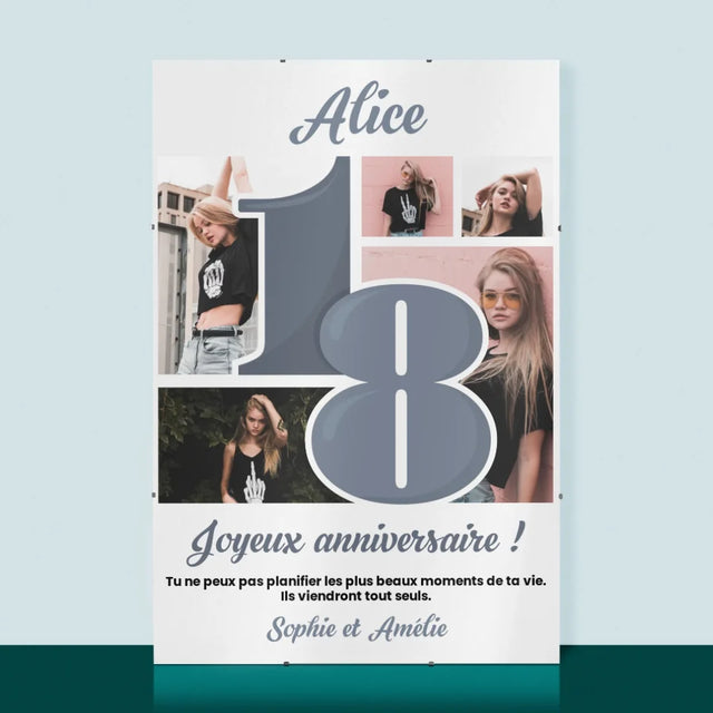 Le Collage Photo: 18 Plus Beaux Moments - Affiche