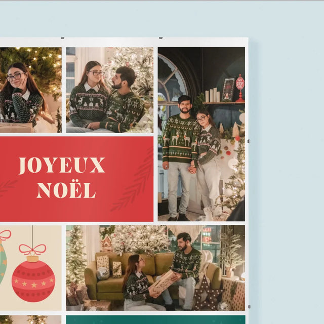 Le Collage Photo: Photos De Noël - Affiche