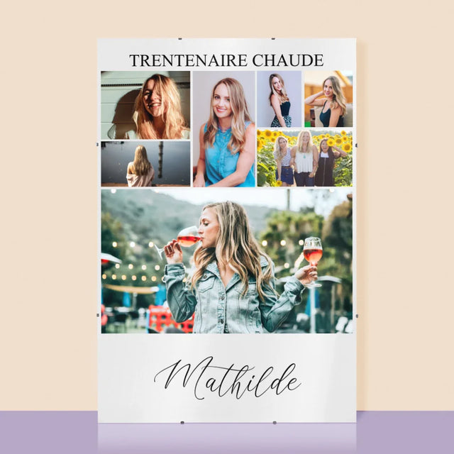 Le Collage Photo: Trentenaire Chaude - Affiche