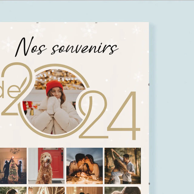 Le Collage Photo: Nos Souvenirs De Cette Année - Affiche