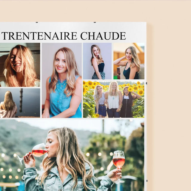 Le Collage Photo: Trentenaire Chaude - Affiche