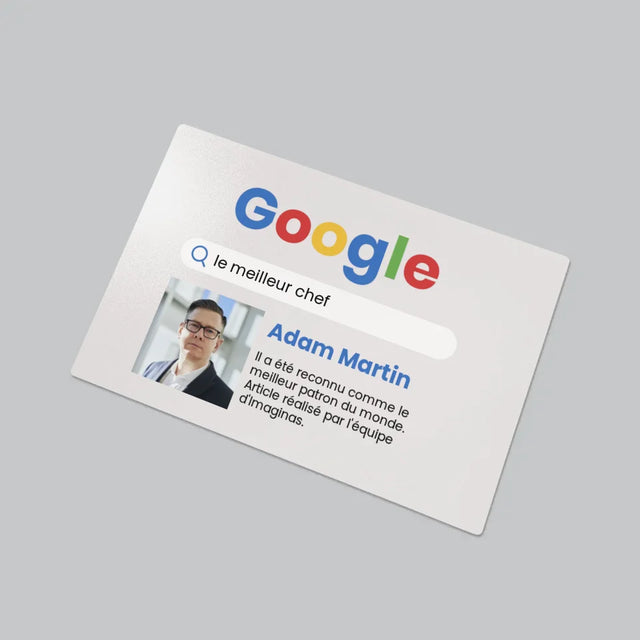 La Photo Et Un Texte: Meilleur Patron Résultat Google - Sous-Main Bureau