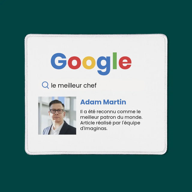 La Photo Et Un Texte: Meilleur Patron Résultat Google - Tapis De Souris