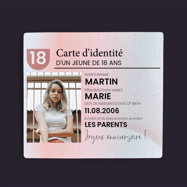 La Photo Et Un Texte: Carte D'Identité - Casse-Têtes