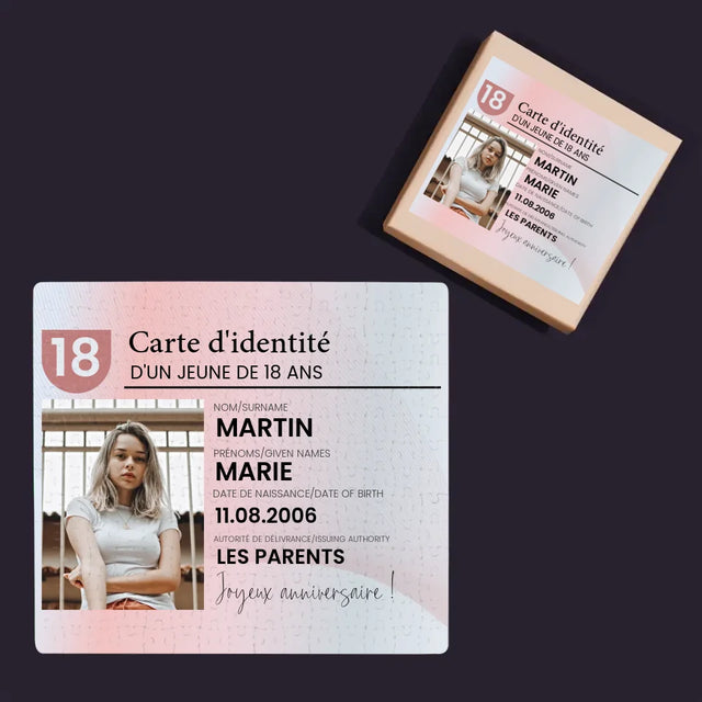 La Photo Et Un Texte: Carte D'Identité - Casse-Têtes